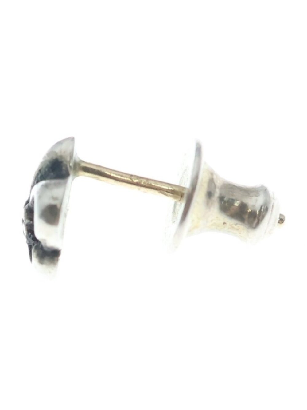 Chrome Hearts Co Bs Flr Bs Flare Stud Earrings Silver View 3
